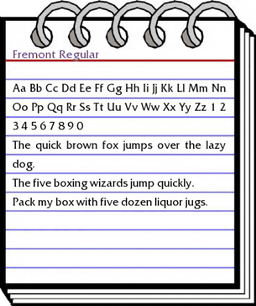Fremont Regular animated font preview