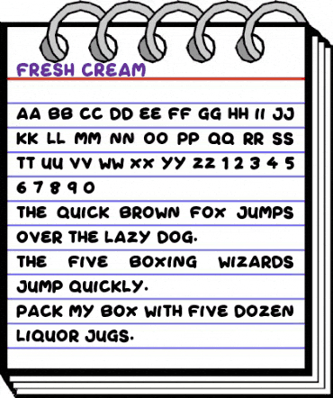 Fresh Cream Regular animated font preview Fresh Cream Regular animated font preview