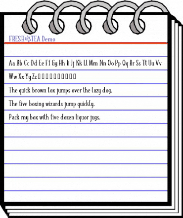 FRESH_TEA Demo animated font preview