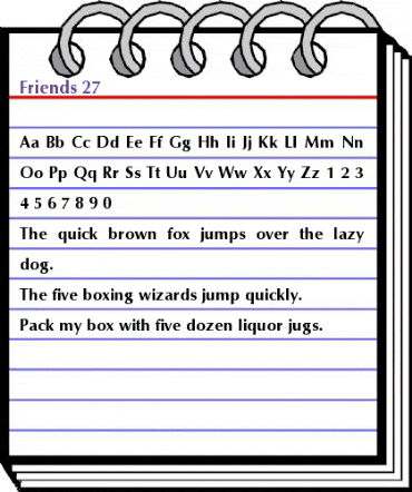 Friends 27 Bold animated font preview Friends 27 Bold animated font preview