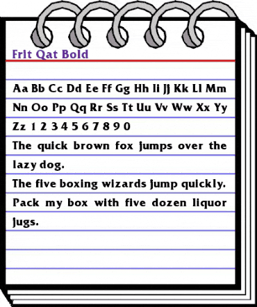 Frit-Qat Bold animated font preview