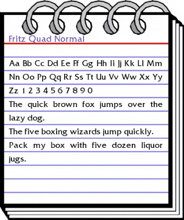 Fritz-Quad Normal animated font preview