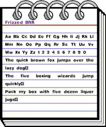 Frizzed (BRK) Frizzed (BRK) animated font preview
