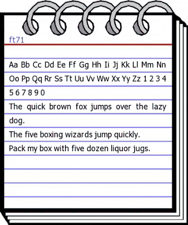 ft71 Regular animated font preview