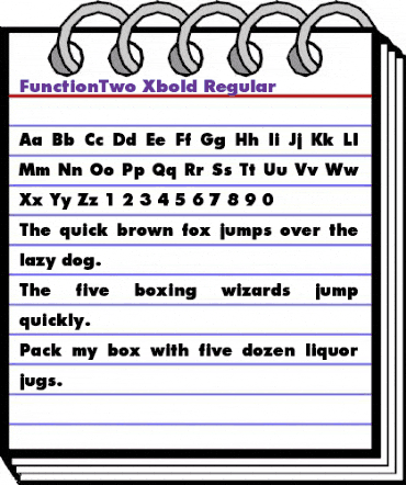 FunctionTwo-Xbold Regular animated font preview FunctionTwo-Xbold Regular animated font preview