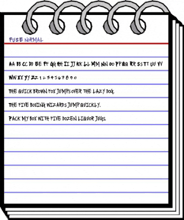 FUSE normal Regular animated font preview