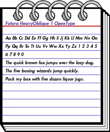 Futura Heavy Oblique animated font preview Futura Heavy Oblique animated font preview