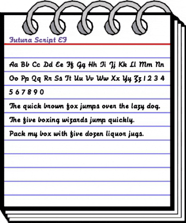Futura Script EF Regular animated font preview Futura Script EF Regular animated font preview