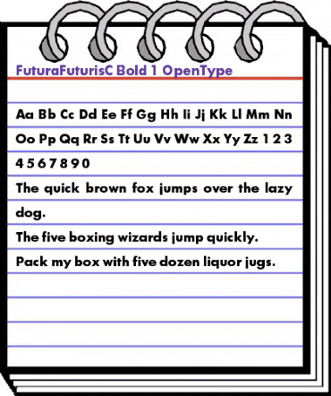 FuturaFuturisC Bold animated font preview