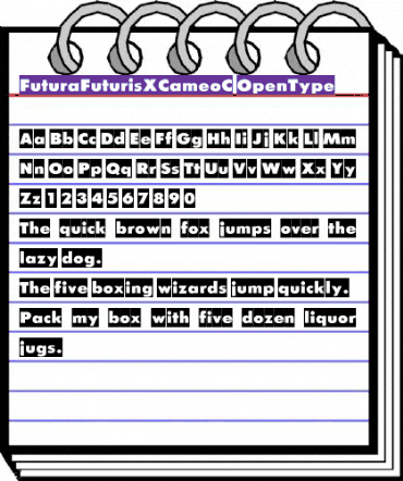 FuturaFuturisXCameoC Regular animated font preview FuturaFuturisXCameoC Regular animated font preview