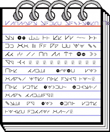 Futurama Alien Alphabet Two Regular animated font preview