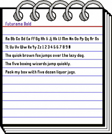 Futurama Bold animated font preview