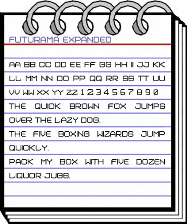 Futurama Expanded animated font preview Futurama Expanded animated font preview