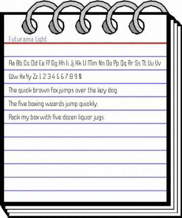 Futurama Light animated font preview Futurama Light animated font preview