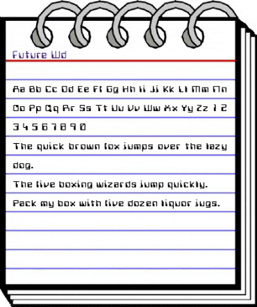 Future Wd Regular animated font preview