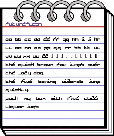 FutureFlash Regular animated font preview FutureFlash Regular animated font preview