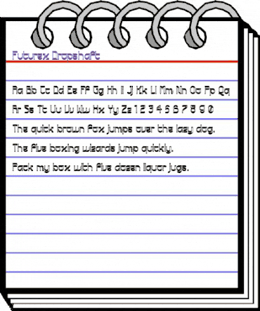 Futurex Dropshaft Regular animated font preview Futurex Dropshaft Regular animated font preview