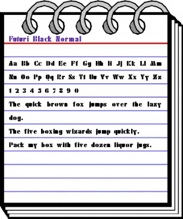 Futuri-Black-Normal Regular animated font preview