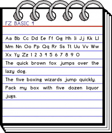 FZ BASIC 4 Normal animated font preview