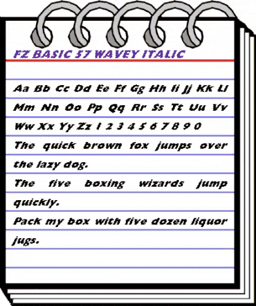 FZ BASIC 57 WAVEY ITALIC Normal animated font preview FZ BASIC 57 WAVEY ITALIC Normal animated font preview