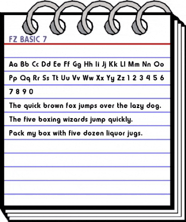 FZ BASIC 7 Normal animated font preview