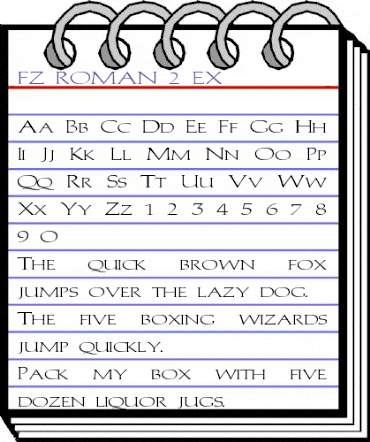 FZ ROMAN 2 EX Normal animated font preview