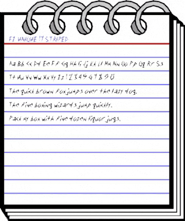 FZ UNIQUE 17 STRIPED Normal animated font preview FZ UNIQUE 17 STRIPED Normal animated font preview