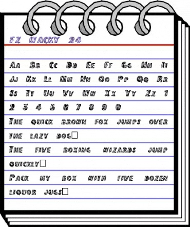 FZ WACKY 24 Normal animated font preview FZ WACKY 24 Normal animated font preview