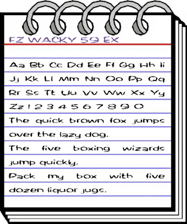 FZ WACKY 59 EX Normal animated font preview FZ WACKY 59 EX Normal animated font preview