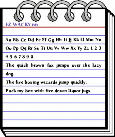 FZ WACKY 66 Normal animated font preview