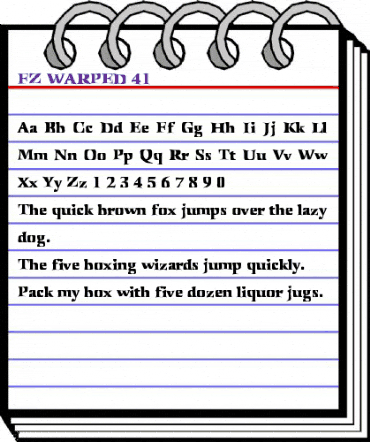FZ WARPED 41 Normal animated font preview FZ WARPED 41 Normal animated font preview