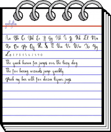 gabylia Regular animated font preview gabylia Regular animated font preview