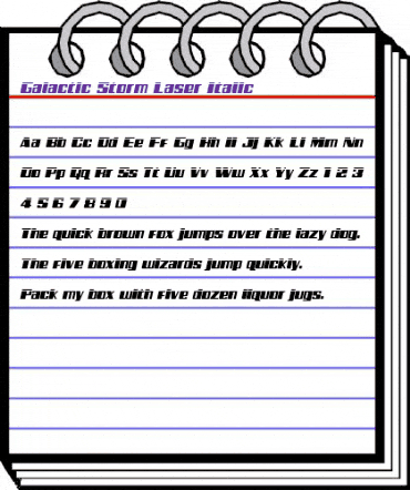 Galactic Storm Laser Italic Italic animated font preview Galactic Storm Laser Italic Italic animated font preview