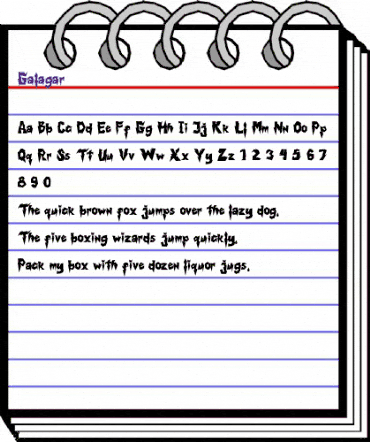 Galagar Regular animated font preview Galagar Regular animated font preview