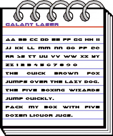 Galant Laser Regular animated font preview Galant Laser Regular animated font preview