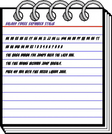 Galaxy Force Expanded Italic Expanded Italic animated font preview Galaxy Force Expanded Italic Expanded Italic animated font preview
