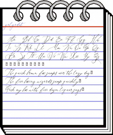 galgadot Regular animated font preview