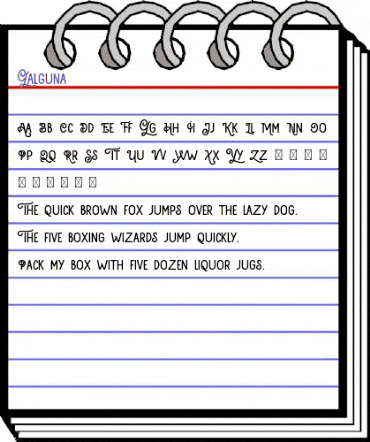 Galguna Regular animated font preview Galguna Regular animated font preview