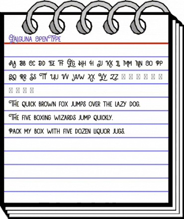 Galguna Regular animated font preview Galguna Regular animated font preview