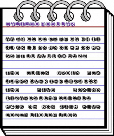 Galileo Regular animated font preview Galileo Regular animated font preview