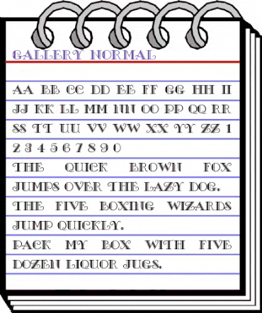 Gallery Normal animated font preview Gallery Normal animated font preview
