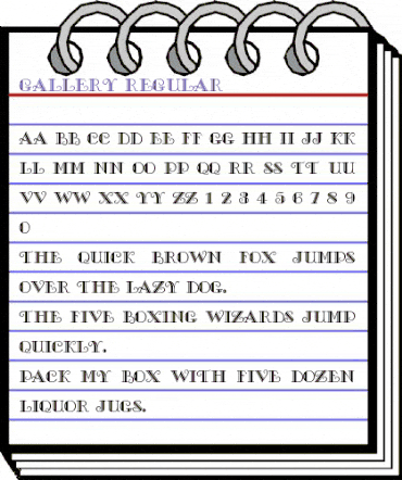 Gallery normal animated font preview Gallery normal animated font preview