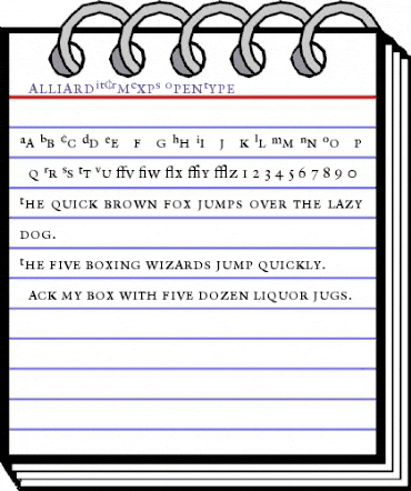 Galliard ITCRmExpS animated font preview Galliard ITCRmExpS animated font preview