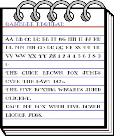 Gambler Regular animated font preview Gambler Regular animated font preview