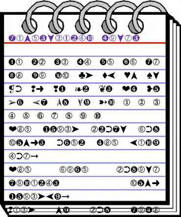 Gamesncardz Dings Regular animated font preview