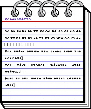 Gammelfitta Regular animated font preview