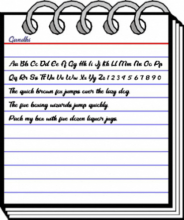 Gandhi Regular animated font preview Gandhi Regular animated font preview