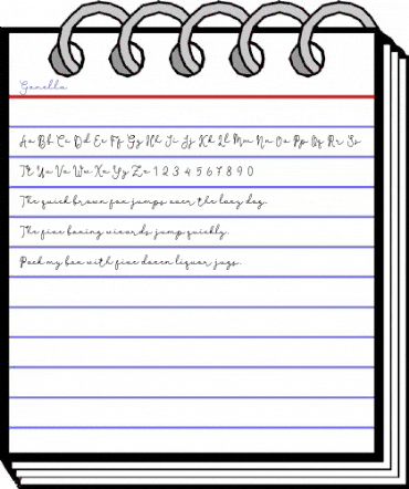 Ganella Regular animated font preview Ganella Regular animated font preview