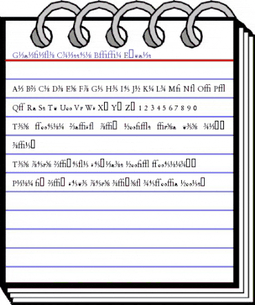 Garamand Classic Book Extras Regular animated font preview Garamand Classic Book Extras Regular animated font preview