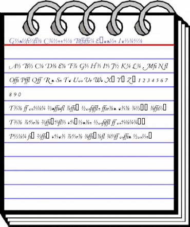 Garamand Classic Book Extras Italic animated font preview Garamand Classic Book Extras Italic animated font preview